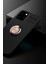iPhone 12 Pro Kılıf Manyetik Kamera Korumalı Yüzüklü Standlı Yumuşak Silikon Ravel Siyah-Gold 2