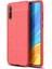 Huawei P Smart S Kılıf Niss Derili Silikon Kırmızı 1
