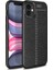 iPhone 12 Mini Kılıf Niss Derili Silikon Siyah 1