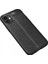 iPhone 12 Mini Kılıf Niss Derili Silikon Siyah 2