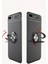 iPhone 8 Plus Kılıf Manyetik Kamera Korumalı Yüzüklü Standlı Yumuşak Silikon Ravel Siyah 2