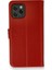 iPhone 12 Pro Kılıf Mıknatıslı Kapaklı Cüzdan Deluxe Kopçalı Kırmızı 1