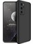 Huawei P40 Pro Kılıf Kamera Korumalı 3 Parça Ays Sert Plastik Siyah 1