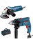 Professional Gsb 550 Matkap + Gws 750-125 Avuç Taşlama Set - 0615990M3M 1