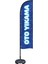 Oto Yıkama Temalı Olta Yelken Bayrak 75 x 300 cm A+ Kumaş 1