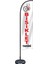 Bisiklet Temalı Olta Yelken Bayrak 75 x 300 cm A+ Kumaş 1