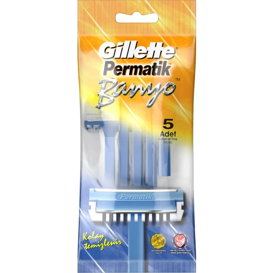 Gillette Permatik Banyo Kullan At Tıraş Bıçağı 5'li