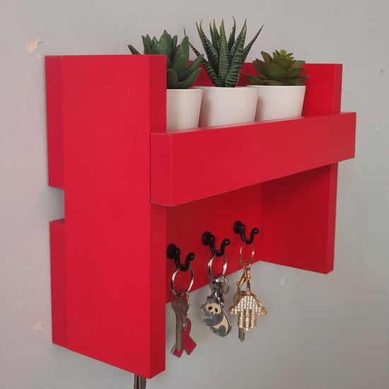Eblo Home 31 cm Kırmızı Çok Amaçlı Antre Duvar Askı Fiyatı Eblo Home 31 cm Kırmızı Çok Amaçlı Antre Duvar Askı Fiyatı