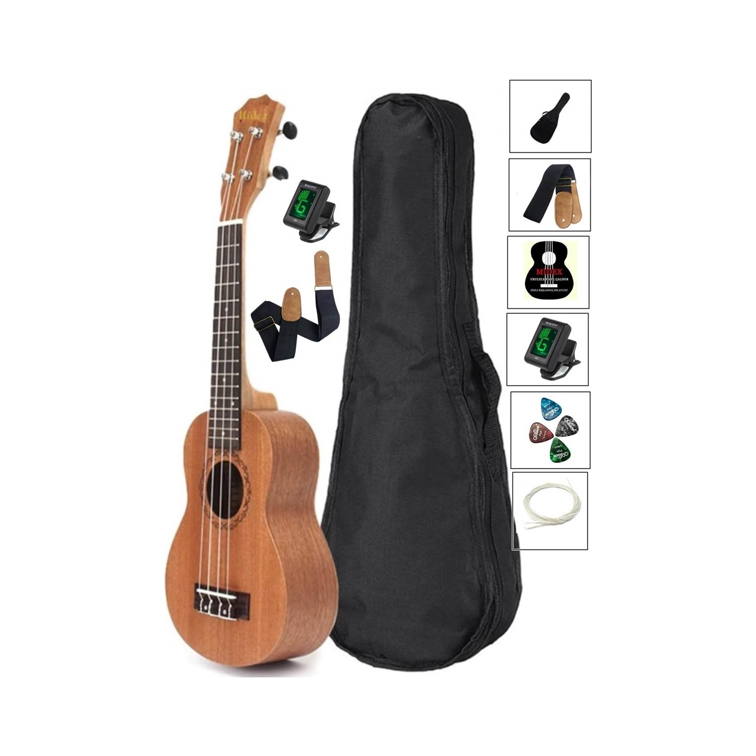 Midex Sp 21m Set Maun Soprano Ukulele Canta Metod Aski Fiyati