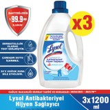 Lysol Çamaşırlar Için Antibakteriyel Hijyen Sağlayıcı 3 x 1200 ml