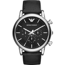 Armani Emporio Armani AR1828 Erkek Deri Bant Kuvars  (Yurt Dışından)