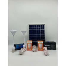 ALTAY 10 Watt Panelli Mini Güneş Enerji Seti Solar Aydınlatma ve Telefon Şarj