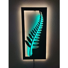 Dekoraven Dekoratif Dal LED Işıklı Ahşap Tablo