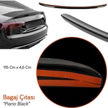 Oto Türk Carpi Megane 2 Bagaj Üstü Spoiler 120 cm Bagaj Çıtası Piano Black