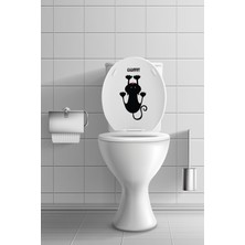 Echo Home Munzur Kedi Klozet Kapağı ve Banyo Sticker Seti