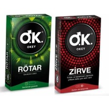 Okey  Prezervatif Rötar 10 Lu + Zirve 10 Lu