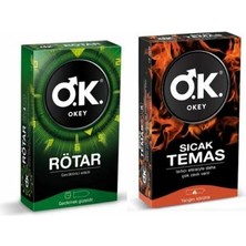 Okey  Prezervatif Rötar 10 Lu + Sıcak Temas 10 Lu