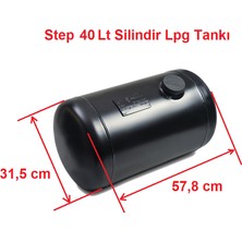 Step Silindir Lpg Tankı 40 Litre Ø 315 x H 578