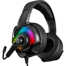 Rampage RM-K66 TYPHOON Siyah USB 7.1 Version RGB Ledli Gaming Oyuncu Mikrofonlu Kulaklık