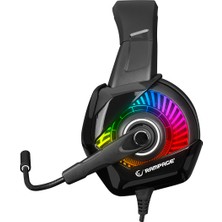 Rampage RM-K66 TYPHOON Siyah USB 7.1 Version RGB Ledli Gaming Oyuncu Mikrofonlu Kulaklık