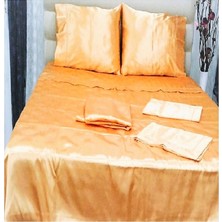 Taç Micropolyester Çift Kişilik Basic Nevresim Takımı Turuncu