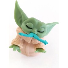 Hd Marketim Star Wars 3D Baby Yoda Mini Figür Oyuncak 5 cm