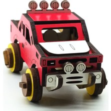 Vavsan Ahşap Mini Pickup Oyuncak Araba
