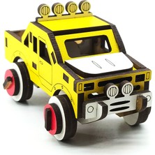 Vavsan Ahşap Mini Pickup Oyuncak Araba
