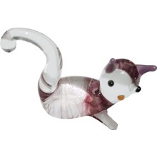 Ebru'sss Dekoratif El Yapımı (Handmade) Cam Mini Kedi Biblo