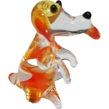 Ebru'sss Dekoratif El Yapımı (Handmade) Cam Mini Köpek Biblo