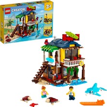 LEGO® Creator 3#ü 1 Arada Sörfçü Plaj Evi 31118 - 8 Yaş ve Üzeri Çocuklar İçin Plaj Kulübesi ve Hayvan Oyuncakları İçeren Yaratıcı Oyuncak Yapım Seti(564 Parça)