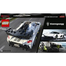 LEGO® Speed Champions Koenigsegg Jesko 76900 - 7 Yaş ve Üzeri İçin Koleksiyonluk ve Sergilenebilir Yaratıcı Oyuncak Model Yapım Seti(280 Parça)