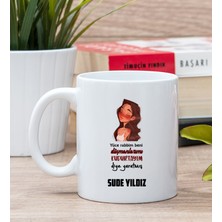 Hediye Dükkanı Kişiye Özel Kudurtayım Diye Tasarım Esprili Beyaz Kupa Bardak