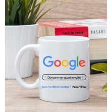 Hediye Dükkanı Kişiye Özel Google Tasarım Esprili Beyaz Kupa Bardak