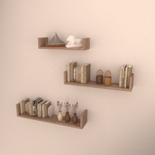 Rafkestir 3 Lü Bolera Duvar Raf Seti Sacramento  Mat