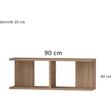 Rafkestir Riva Duvar Rafı  Bambu  Mat