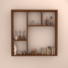 Rafkestir Milet Duvar Raf Set  Akçaağaç  Mat