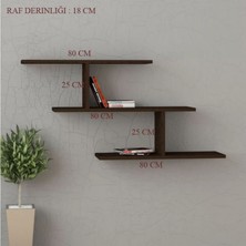 Rafkestir Lima Gizli Bağlantılı Duvar Rafı Cordoba  Mat