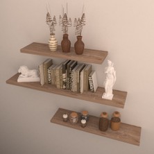 Rafkestir 3 Lü Raf Set   75 x 55 x 35  Sacramento  Mat
