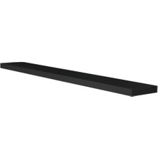 Rafkestir 110  x 15 Gizli Bağlantılı Duvar Rafı  Antrasit
