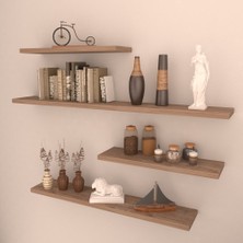 Rafkestir 4 Lü Gizli Bağlantılı Raf Set  80 x 60 x 40 x 40  Sacramento  Mat