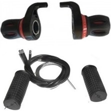 Seven Kardeşler Bisiklet Vites Kolu Koldan Kırmızı Saıguan Takım