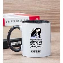 Hediye Dükkanı Kişiye Özel Herkes Delirdi Tasarım Esprili Siyah Kupa Bardak