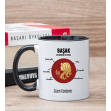 Hediye Dükkanı Kişiye Özel Başak Burcuna Hediye Siyah Kupa Bardak