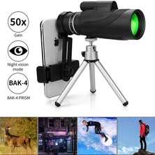 Okgoods Monoküler Teleskop Hd Gece Görüşü, Kuş Gözlemciliği, Kampçılık, Yürüyüş Seyahati Için Tripod Tutuculu (Yurt Dışından)