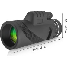 Okgoods Monoküler Teleskop Hd Gece Görüşü, Kuş Gözlemciliği, Kampçılık, Yürüyüş Seyahati Için Tripod Tutuculu (Yurt Dışından)