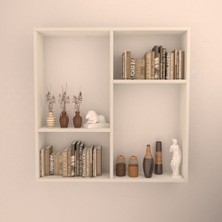 Rafkestir Bologna  1 Duvar Rafı Beyaz