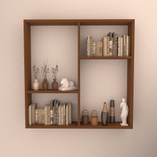 Rafkestir Bologna  1 Duvar Rafı Hareli Ceviz