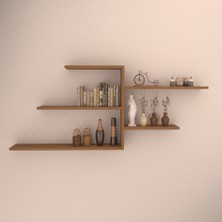 Rafkestir Perge Duvar Raf Seti Bambu