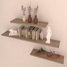 Rafkestir 3'lü Gizli Bağlantılı Raf Set  80 x 40 x 40  Cordoba